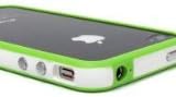 Generic Premium Bumper Case for Apple iPhone 4 - Non-Retail Packaging - White/Green