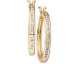 14kt Two Tone Gold Diamond Earring Jacket (.17 ct. tw.)