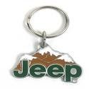 Jeep Mountain Pewter Keychain