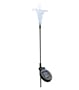 3-Pack Outdoor Solar Powered Crystal Flower Garden Stake w/ Alternating Color LED
