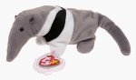 Ty Beanie Babies - Ants the Anteater with Gray and Black Colors [Toy]