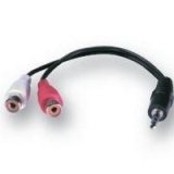 Belkin Rca/3.5Mm Jack Cable * 2Xrca-F/3.5Mmstereo-M;.1M