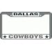 Dallas Cowboys License Plate Frame (Chrome Metal)