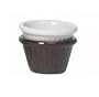 Chocolate Melamine Fluted Ramekin - 1 1/2 oz (4 Dozen/Unit)