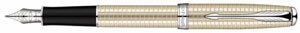 Parker Sonnet Sterling Cisel? Fine Point Fountain Pen with Silver Trim Silver