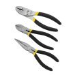 Stanley 84-114 3 Piece Basic 6-Inch Slip Joint, 6-Inch Long Nose, and 6-Inch Diagonal Plier Set