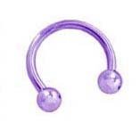 Neon Lt Purple  Ball Beads Anodized titanium 