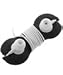 Black Two Circle Headset Earphones Cord Wrap for Garmin-asus cell 