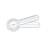 Grafco 360  Protractor Head, 6 Plastic Pocket Goniometer