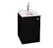 Beer Dispenser, Half / Quarter / Mini, CO2 Tank & Reg, Black, 24 in, 1 Keg