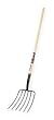 Westward 2MVR6 Manure Fork, 6 Tines, Ash Wood Handle
