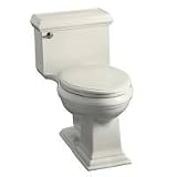 Kohler K-3451 Memoirs Comfort Height Elongated Toilet with Classic Design and Glenbury Quiet - Close Seat - K-3451
