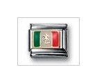 Jewelry : Mexico Flag Mix Classic Enamel, Italian Charm by Nomination Charms