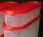 Tupperware Modular Mates Super Oval #1 Container RED