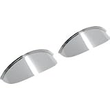 Plain Chrome Visors x 2 Peak for Motorcycle Spotlights - 4.5" (115mm)