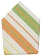 Durable Hand Woven 100% Cotton Striped Napkins 22x22 Inches Set of Six