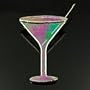 Switchables Stained Glass Martini Pin