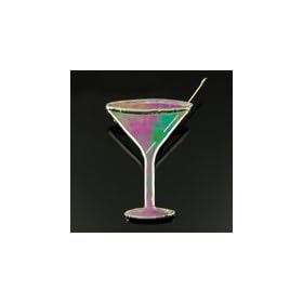 Switchables Stained Glass Martini Pin