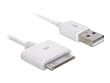 DELOCK USB Daten- u. Ladekabel fuer iPhone 2/3/4 und iPod nano 1,8m weiss