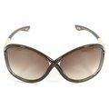 Tom Ford Sunglasses TF09 TF 9 Whitney 692 Transparent Dark Brown, Gradient Brown Lenses