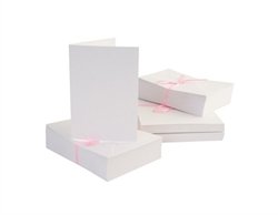 Anita s 100 x A6 Blank Cards & Envelopes - White