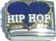 Clearly Charming Hip Hop Heart Italian Charm