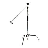 JTL 10'-5 Cinema C-Stand with 40 Arm, 4 Section, Supports 14 lbs., Chrome.