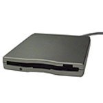 TEAC 1.44MB FLOPPY DRIVE USB EXTERNAL TITANIUM/SILVER CASE