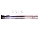 Easy Track RR1024-CH 24-Inch Wardrobe Rods with Ends, 2-Pack, Chrome