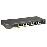 Netgear ProSafe Plus Switch, 8-Port Gigabit Ethernet with PoE (GS108PE)