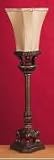  : Antique White Table Lamp 26' Ht W Shade