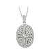 14K White Gold 14 ct. Diamond Fashion Locket Pendant with Chain