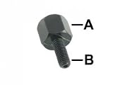 SPIEGEL ADAPTER STUECK 10MM 8MMLI GEW SCHW.