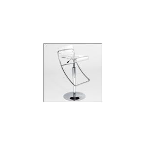 Euro Style Angelita Swivel Bar Stool (Style: Clear Acrylic/Chrome)
