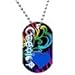Rainbow Coexist Dog Tag Necklace