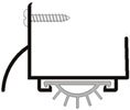 Pemko 215GPK 48 in. Gold Anodized Aluminum Door Bottoms Door Shoe