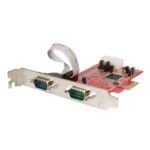 StarTech.com 2 Port Dual Profile PCI-Express UART Serial Card - Serial adapter - PCI Express x1 - RS-232 - 2 ports