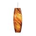 Euro - Low Voltage Track Lighting Pendant Fixture - Brushed Nickel - Amber Taffy Swir...