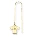 14K Houston Texans Jersey Threader Earrings