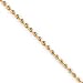 10k 2.25mm Handmade Diamond-cut Rope Chain Anklet - 9 Inch