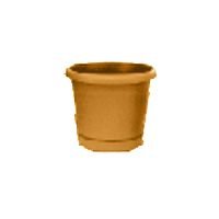 16" ROLLED RIM PLANTER&SAUCER