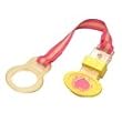 Sassy Mam Soft Pacifier Keeper, All Ages. Yellow Binky Holder.