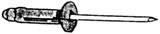 3/16 Black Ford Wheel Opening Rivet (25 count)