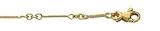 14K Gold Twisted Bar Chain Anklet or Necklace