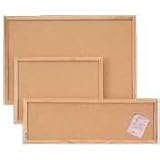 Boone Oak Frame Natural Cork Bulletin Board, 36in. x 60in.
