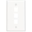 Leviton R04-41080-3W Flush Mount Wall Plate