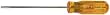 Xcelite R184 1/8" x 4" Regular Round Blade Screwdriver, Amber Handle
