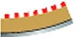 Scalextric - Single Lane Curve Outer Border
