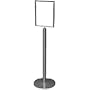 Classic Frame Sign Stand - 1317-12: Vertical - 14" x 22" Satin Brass