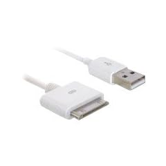 DELOCK USB Daten- u. Ladekabel fuer iPhone 2/3/4 und iPod nano 1,8m weiss